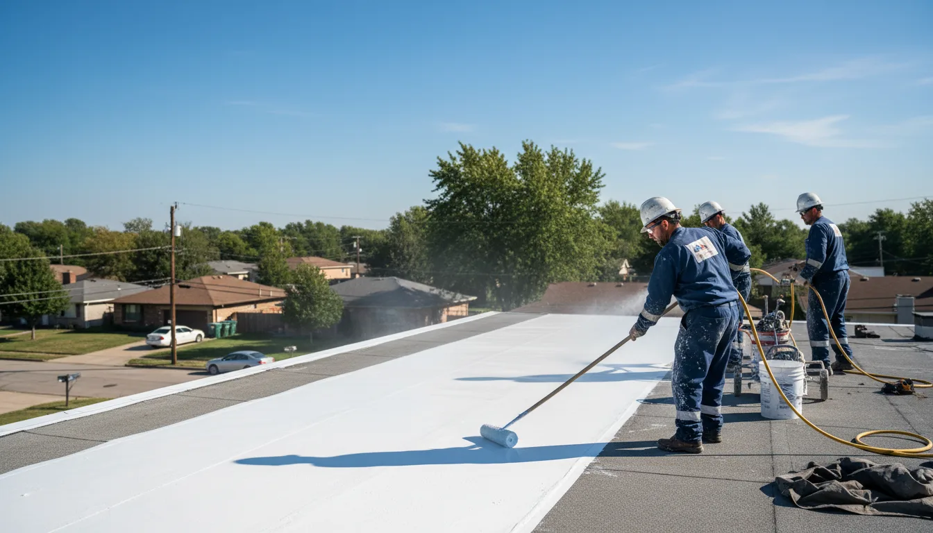 Commercial roof coating in Shelbyville, IL near me